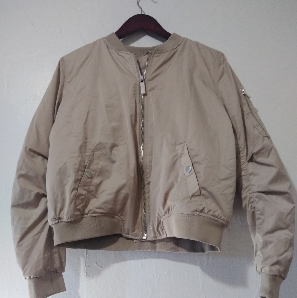 Tan puffer jacket